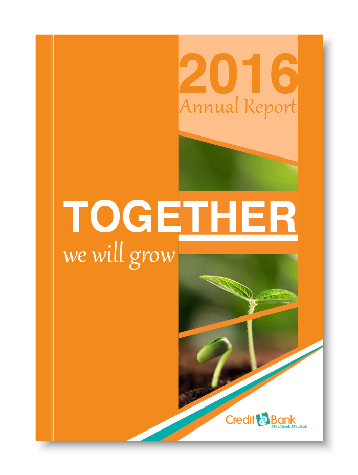 Credit-Bank-Annual-Report-2016 Creative Annual Report Graphic Design Services for Firms, Kenya